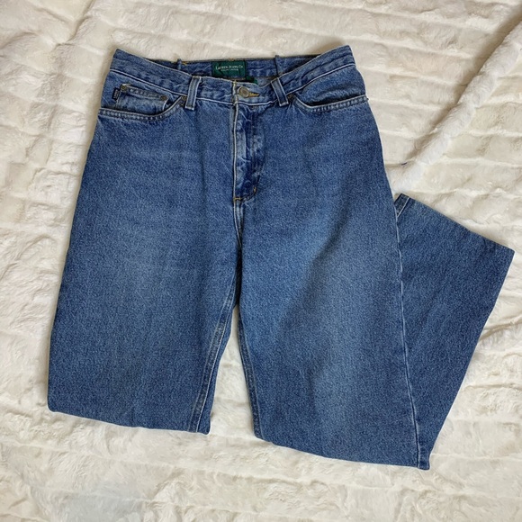 Vintage Ralph Lauren High Waisted Mom Jeans Size 8 - Picture 3 of 8